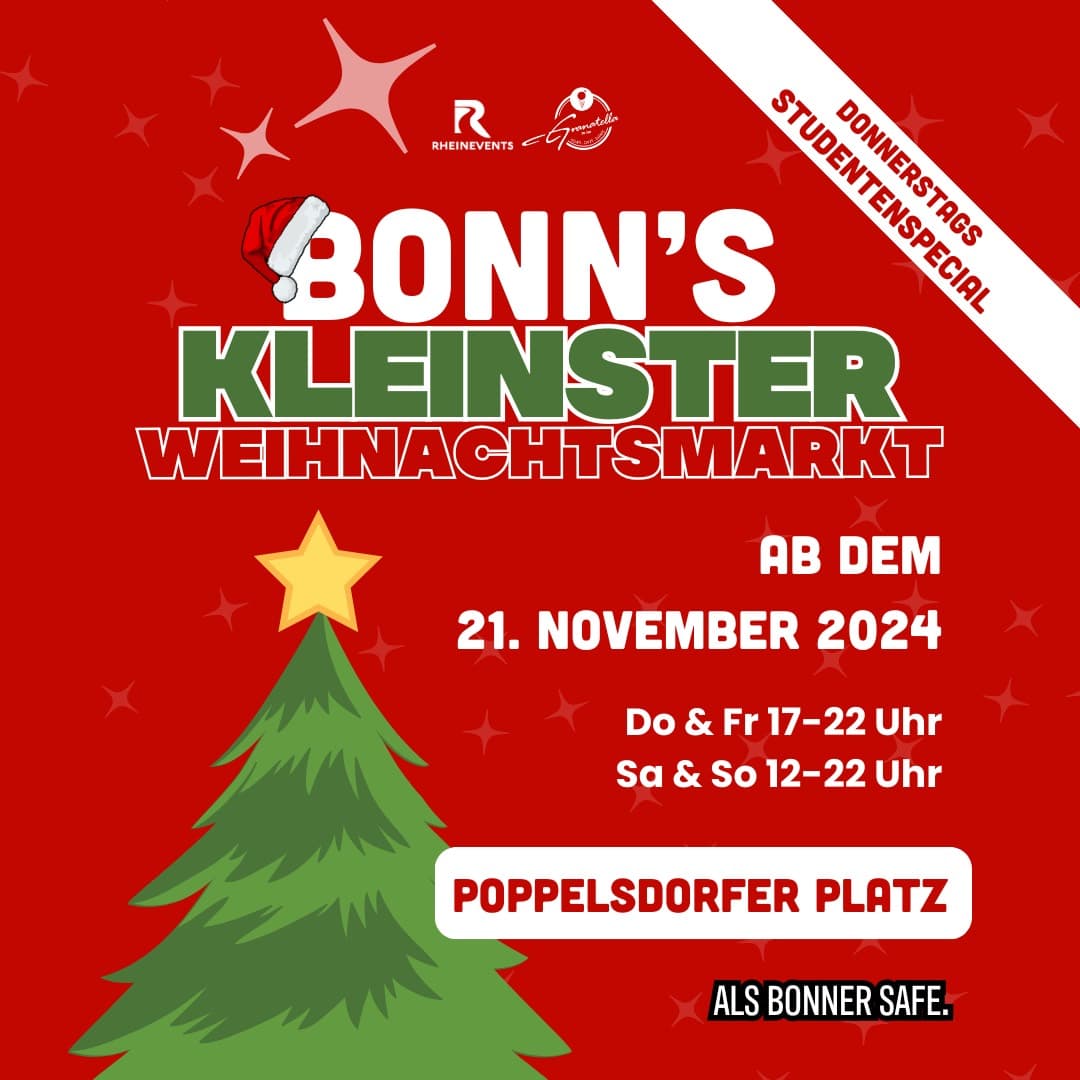 Bonns kleinster Weihnachtsmarkt in Poppelsdorf